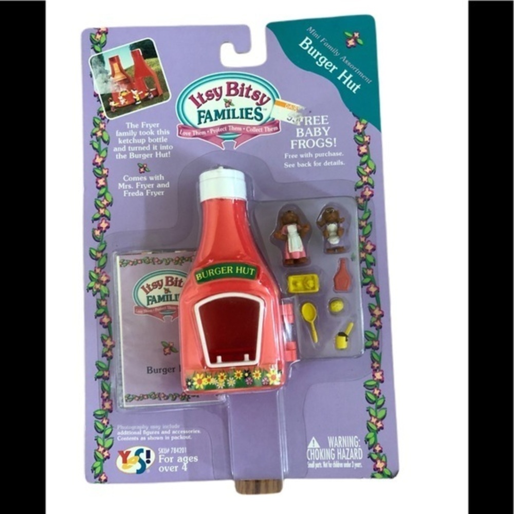 New NIB Vintage Itsy Bitsy Families Burger Hut